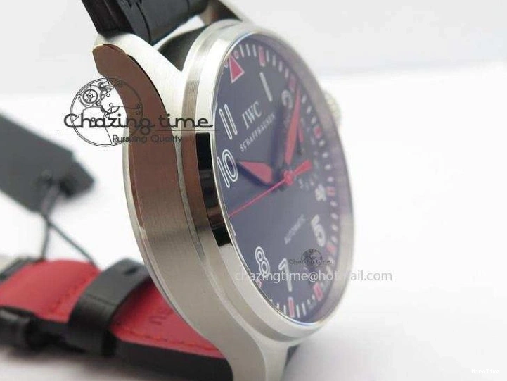 MIROTIME 0509 RelaxedFit Big Pilot Real PR IW500435 “Muhammad Ali” ZF Best Edition On Black Leather Strap A 7295